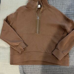 Varley Keller 1/2 Zip - Golden Bronze